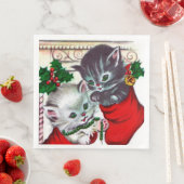 レトロヴィンテージクリスマスキャッツホリデーパーティー (インサイチュ)