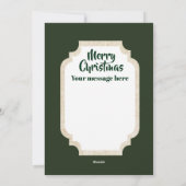 レトロヴィンテージクリスマスキャットカード シーズンカード (裏面)