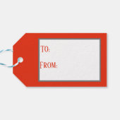 レトロヴィンテージクリスマスキャットホリデイ ギフトタグ (裏面横)