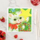 レトロヴィンテージクリスマスキャットホリデーパーティー (インサイチュ)