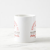 レトロヴィンテージクリスマスキャンディコサイン コーヒーマグカップ (中央)