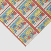 レトロヴィンテージクリスマスグリーティングアンティーク冬 薄葉紙 (詳細)