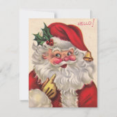 レトロヴィンテージクリスマスサすてきンタ シーズンカード (正面)