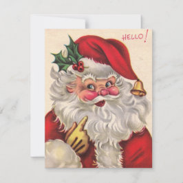 レトロヴィンテージクリスマスサすてきンタ シーズンカード