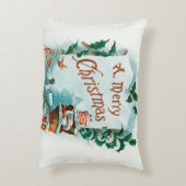 レトロヴィンテージクリスマスサカッコいいンタグリーティング アクセントクッション (裏面(縦))