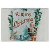 レトロヴィンテージクリスマスサカッコいいンタグリーティング カッティングボード (正面)
