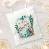 レトロヴィンテージクリスマスサカッコいいンタグリーティング フェイバーバッグ (クリップ留めされた状態)