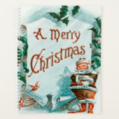 レトロヴィンテージクリスマスサカッコいいンタグリーティング プランナー手帳 (正面)