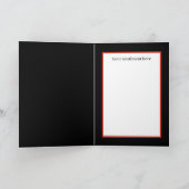 レトロヴィンテージクリスマスサンタアド気持ち シーズンカード (内部)