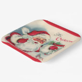 レトロヴィンテージクリスマスサンタホリデイ紙プレート ペーパープレート (傾斜あり)