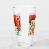 レトロヴィンテージクリスマスサンタホリデイ タンブラーグラス (右)