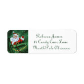 レトロヴィンテージクリスマスサンタホリデイ ラベル (正面)