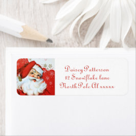 レトロヴィンテージクリスマスサンタホリデイ ラベル