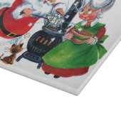 レトロヴィンテージクリスマスサンタホリデーキッチン カッティングボード (角)