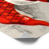 レトロヴィンテージクリスマスサンタホリデーポスター ポスター (角)