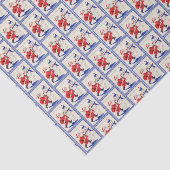 レトロヴィンテージクリスマスサンタ雪だるまタイルパーティー 薄葉紙 (詳細)