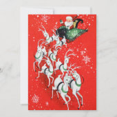 レトロヴィンテージクリスマスサンタ シーズンカード (正面)