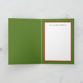 レトロヴィンテージクリスマスサンタ シーズンカード (内部)