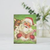 レトロヴィンテージクリスマスサン読タズ シーズンカード (スタンド正面)