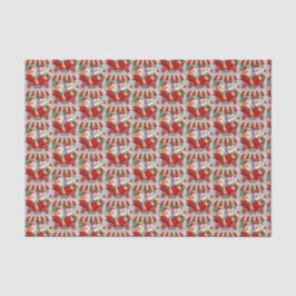 レトロヴィンテージクリスマススノーファミリー 薄葉紙