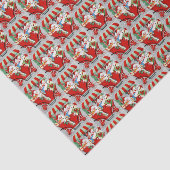 レトロヴィンテージクリスマススノーファミリー 薄葉紙 (詳細)