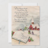 レトロヴィンテージクリスマスチャーチバイブル聖句 シーズンカード (正面)