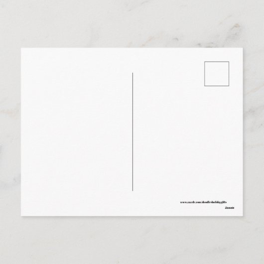 レトロヴィンテージクリスマスツリー葉書 シーズンポストカード (裏面)