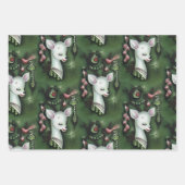 レトロヴィンテージクリスマスディアキッチラッピング紙 ラッピングペーパーシート (正面3)