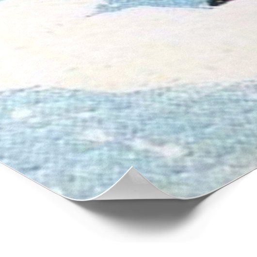 レトロヴィンテージクリスマスディアホリデーポスター ポスター (角)