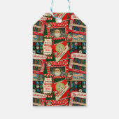 レトロヴィンテージクリスマスデコレーションコラージュ ギフトタグ (裏面)
