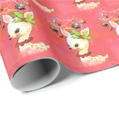 レトロヴィンテージクリスマストインデアホリデーパーティー ラッピングペーパー (ロールコーナー)