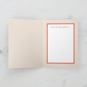 レトロヴィンテージクリスマストインデナーアド気持ち シーズンカード (内部)