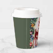 レトロヴィンテージクリスマストインデナーホリデーパーティー 紙コップ (右)