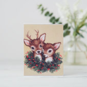 レトロヴィンテージクリスマストインデナー シーズンポストカード (スタンド正面)