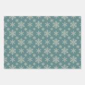 レトロヴィンテージクリスマストトリオスタイルE ラッピングペーパーシート (正面2)