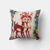 レトロヴィンテージクリスマストナディアデコ枕 クッション (裏面)