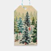 レトロヴィンテージクリスマストリオスタイルJ ギフトタグ (裏面)