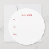 レトロヴィンテージクリスマスパーティーオーナメント招待状 招待状 (裏面)