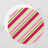 レトロヴィンテージクリスマスパーティーオーナメント招待状 招待状 (正面/裏面)