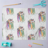 レトロヴィンテージクリスマスパーティーレディース 薄葉紙 (クラフト)