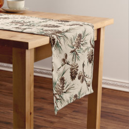 レトロヴィンテージクリスマスピネコン ショートテーブルランナー