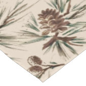 レトロヴィンテージクリスマスピネコン テーブルクロス (アングル)