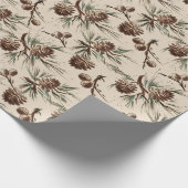 レトロヴィンテージクリスマスピネコン ラッピングペーパー (角)