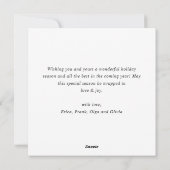 レトロヴィンテージクリスマスファームトラックグリーティング シーズンカード (裏面)