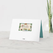 レトロヴィンテージクリスマスフレンドシップ気持ち カード (裏面)