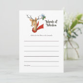 レトロヴィンテージクリスマスベビーシャワーママアドバイス アドバイスカード (スタンド正面)