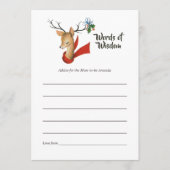 レトロヴィンテージクリスマスベビーシャワーママアドバイス アドバイスカード (正面)