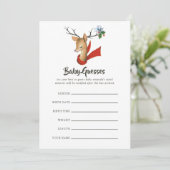 レトロヴィンテージクリスマスベビーシャワー推測ゲーム (スタンド正面)