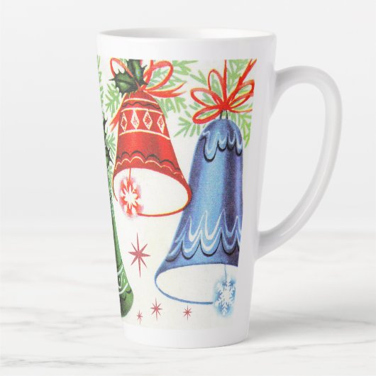 レトロヴィンテージクリスマスベルズホリデイ カフェラテマグ (右)