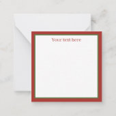 レトロヴィンテージクリスマスベルズホリデイ ノートカード (裏面)